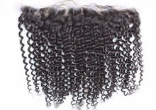 Load image into Gallery viewer, Luxury Malaysian Kinky Curly 13x4 Lace Frontal Closure 13x4 Virgin Human Hair 7A
