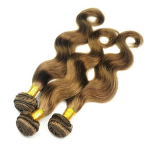 Load image into Gallery viewer, Luxury Body Wave Brazilian Light Brown #8 Virgin Human 7A Hair Extensions Weave
