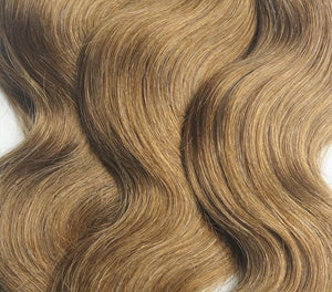 Luxury Body Wave Brazilian Light Brown #8 Virgin Human 7A Hair Extensions Weave