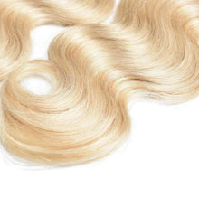 Load image into Gallery viewer, Luxury Russian #613 Bleach Blonde Body Wave Human Hair Extensions 10A Wavy
