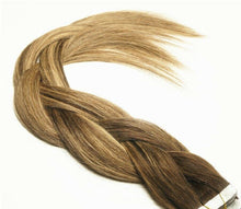 Load image into Gallery viewer, Luxury Tape In Human Hair Extensions #2/27 Balayage Ombre Straight 40pcs 100g

