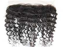 Load image into Gallery viewer, Luxury Virgin Peruvian Deep Wave 13x4 Lace Frontal Closure 13x4 Virgin Human Hair 7A
