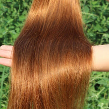 Load image into Gallery viewer, Luxury Silky Straight Brazilian Auburn #30 Virgin Human Hair Extensions 7A Weave
