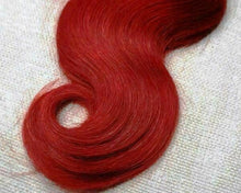 Load image into Gallery viewer, Luxury Body Wave Peruvian Hot Bright Red Remy Human Hair Weave Weft Extensions
