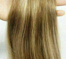 Load image into Gallery viewer, Luxury 100g Weft Human Hair Extensions #4/18 Ash Blonde Balayage Ombre Straight
