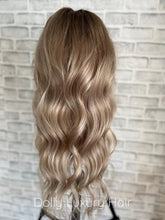 Load image into Gallery viewer, JASMINE | Luxe Ash Blonde Balayage 100% Human Hair Swiss 13x4 Lace Front Wig  Bleached Knots Transparent Lace Full Lace Upgrade Available
