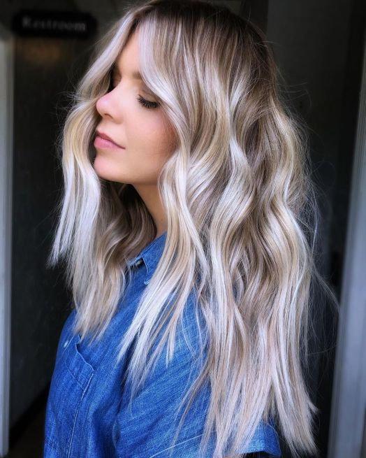 Luxury Dimensional Platinum Blonde Balayage Icy Shades 100% Human Hair Swiss 13x4 Lace Front Wig Wavy U-Part or Full Lace Upgrade Available