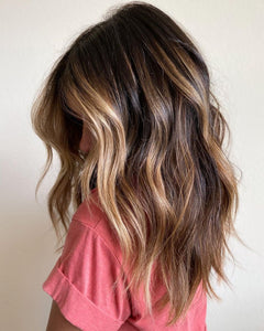 Luxury Partial Honey Money Pieces Balayage 100% Human Hair Swiss 13x4 Lace Front Glueless Wig Wavy U-Part, 360 or Full Lace Upgrade Available