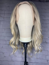 Load image into Gallery viewer, Luxury Balayage Ash Platinum Blonde 100% Human Hair Swiss 13x4 Lace Front Glueless Wig U-Part, 360 or Full Lace Upgrade Available
