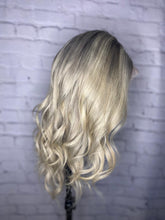 Load image into Gallery viewer, Luxury Balayage Ash Platinum Blonde 100% Human Hair Swiss 13x4 Lace Front Glueless Wig U-Part, 360 or Full Lace Upgrade Available
