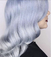 Load image into Gallery viewer, Luxury Icy Platinum Blue Balayage 100% Human Hair Swiss 13x4 Lace Front Glueless Wig Wavy U-Part, 360 or Full Lace Upgrade Available
