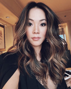 Luxury Dark Brown Blonde Face Framing  Balayage 100% Human Hair Swiss 13x4 Lace Front Glueless Wig Wavy U-Part or Full Lace Upgrade Available