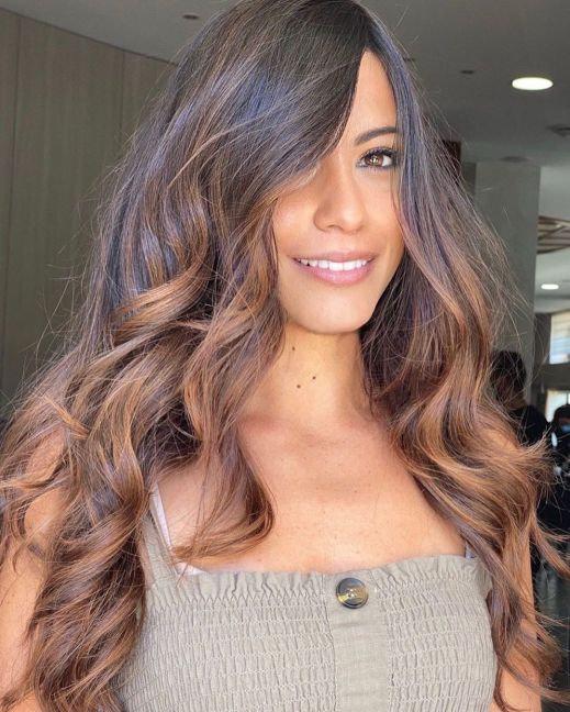 Luxury Dark Brown Bronze Toffee  Balayage 100% Human Hair Swiss 13x4 Lace Front Glueless Wig Wavy U-Part or Full Lace Upgrade Available