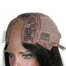 Load image into Gallery viewer, Luxury Brazilian U Part Kinky Straight 100% Human Hair Swiss 13x4 Lace Front Glueless Wig U-Part U-Part, 360 or Full Lace Upgrade Available

