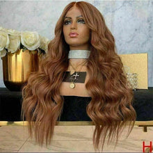 Load image into Gallery viewer, Luxury Remy Auburn #30 Strawberry Blonde 100% Human Hair Swiss 13x4 Lace Front Glueless Wig U-Part, 360 or Full Lace Upgrade Available
