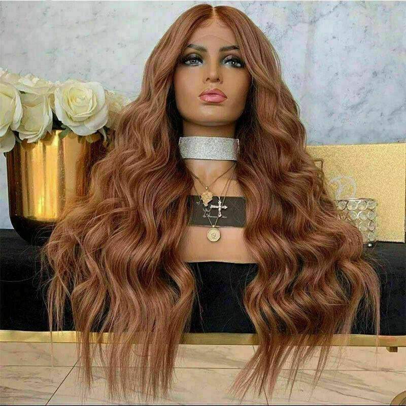 Luxury Remy Auburn #30 Strawberry Blonde 100% Human Hair Swiss 13x4 Lace Front Glueless Wig U-Part, 360 or Full Lace Upgrade Available
