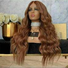 Load image into Gallery viewer, Luxury Remy Auburn #30 Strawberry Blonde 100% Human Hair Swiss 13x4 Lace Front Glueless Wig U-Part, 360 or Full Lace Upgrade Available
