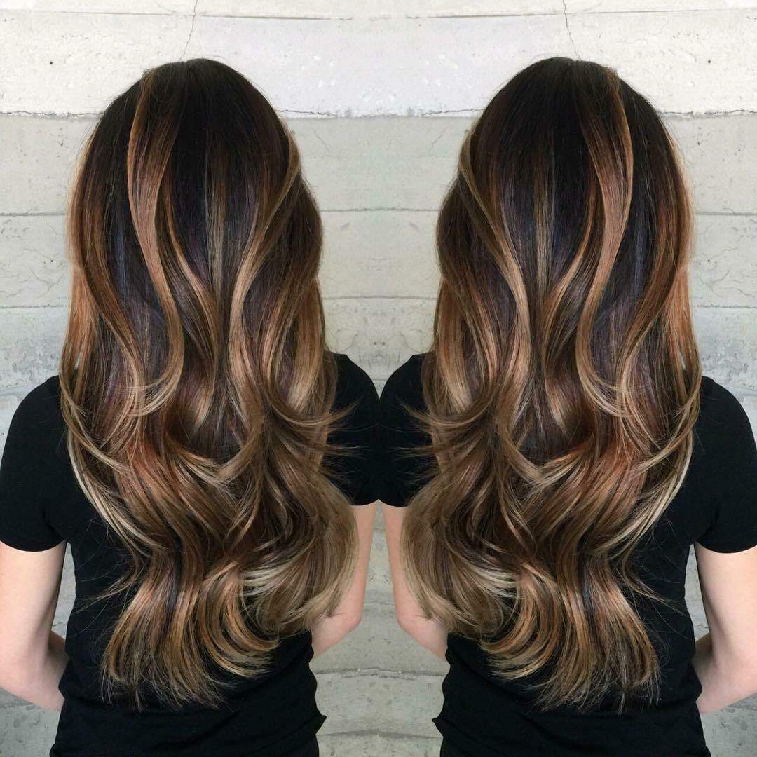 Luxury Natural Black Caramel Blonde Balayage Highlight 100% Human Hair –  Dolly Luxury Hair