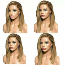 Load image into Gallery viewer, Luxury Bob Ombre Honey Blonde  100% Human Hair Swiss 13x4 Lace Front Glueless Wig U-Part, 360 or Full Lace Upgrade Available
