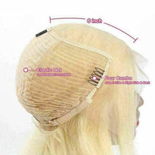 Load image into Gallery viewer, Luxury Platinum Blonde #613 Bob 100% Human Hair Swiss 13x4 Lace Front Glueless Wig U-Part, 360 or Full Lace Upgrade Available
