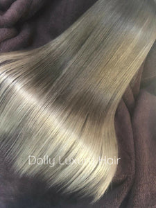 Luxury Light Brown Blonde Ombre 100% Human Hair Swiss 13x4 Lace Front Glueless Wig U-Part, 360 or Full Lace Upgrade Available