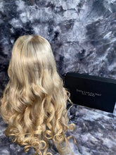 Load image into Gallery viewer, Luxury Dirty Mousy Light Blonde Ombre 100% Human Hair Swiss 13x4 Lace Front Glueless Wig U-Part, 360 or Full Lace Upgrade Available

