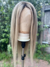 Load image into Gallery viewer, Luxury Balayage Highlight Light Ash Blonde 100% Human Hair Swiss 13x4 Lace Front Glueless Wig U-Part, 360 or Full Lace Upgrade Available
