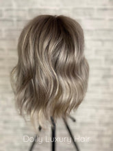 Load image into Gallery viewer, ALASKA | Luxe Cold Grey Balayage 100% Human Hair Swiss 13x4 Lace Front Glueless Wig  Bleached Knots Transparent Lace Full Lace Upgrade Available
