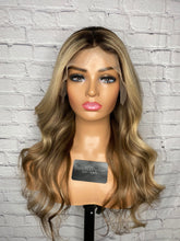 Load image into Gallery viewer, READY TO SHIP Clearance 20” 130% 13x4 Lace Front Root Blur Balayage Highlighted Human Hair Wig
