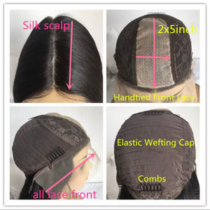 READY TO SHIP Luxury 26” 180% Dark Brown Balayage Silk Top Cap Wig Human Hair Swiss Glueless Sale Bleached Knots