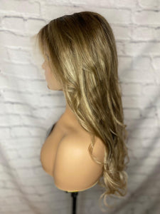 READY TO SHIP Luxury 22” 180% Ash Blonde Face Framing Size M Wig Human Hair Swiss Glueless Sale